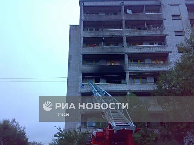 Пожар в доме престарелых в Тверской области