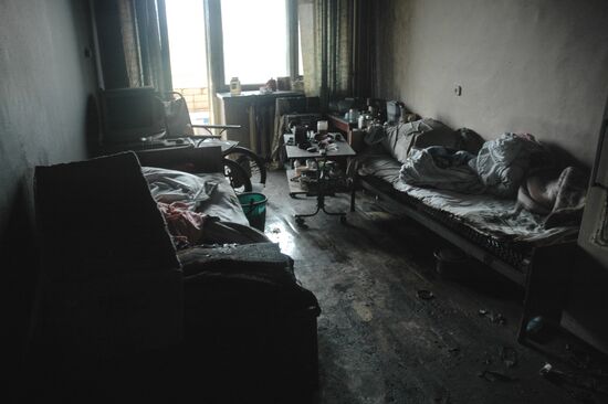 Пожар в доме престарелых в Тверской области