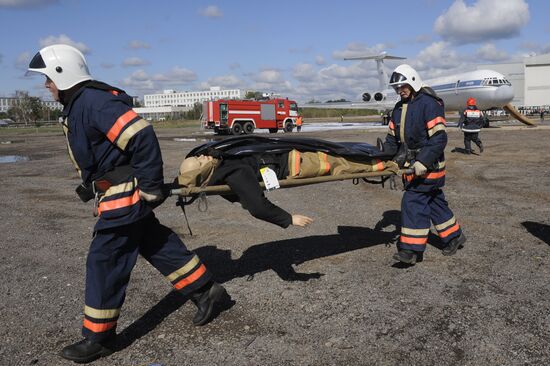 Аварийно-спасательные учения в аэропорту "Шереметьево"