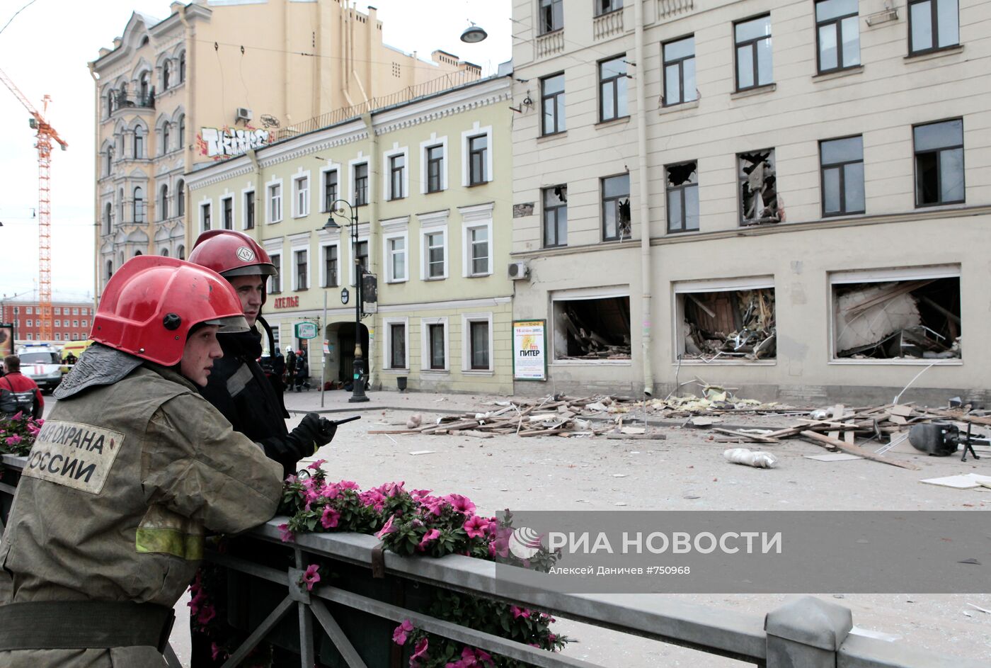 Обрушение перекрытий в здании в центре Санкт-Петербурга