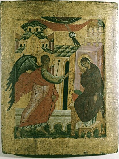 Репродукция иконы "Благовещенье"