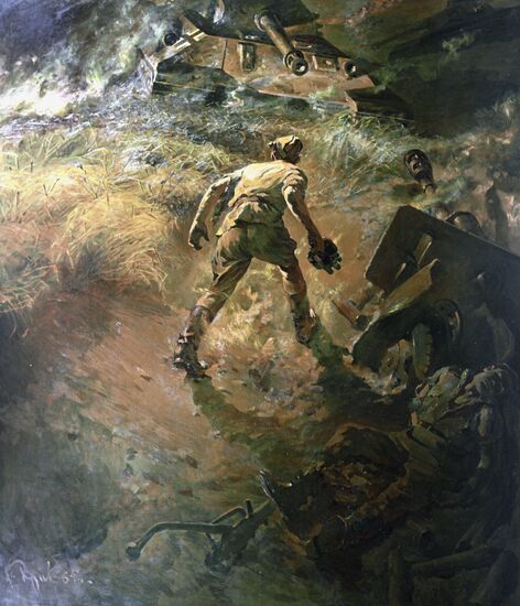 Картина "Поединок" художника Петра Кривоногова