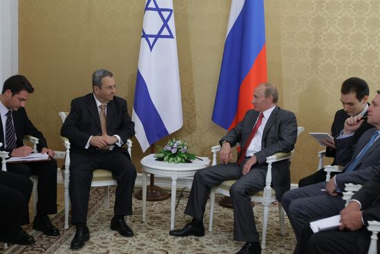Встреча Владимира Путина с Эхудом Бараком