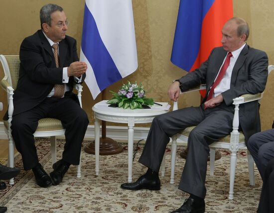 Встреча Владимира Путина с Эхудом Бараком