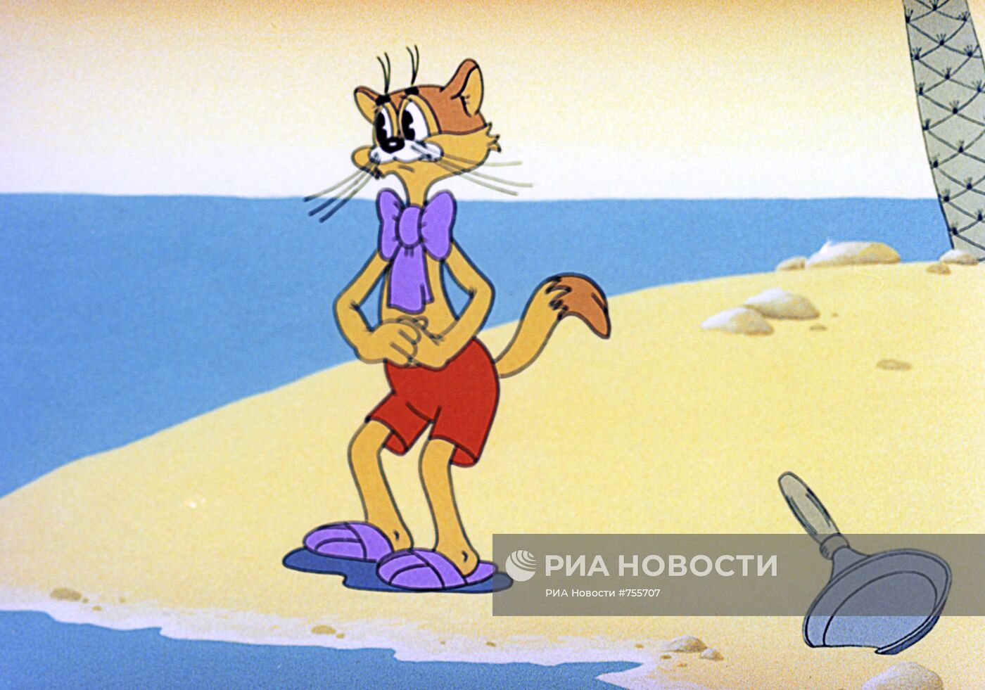 Кадр из мультфильма" Приключения кота Леопольда"