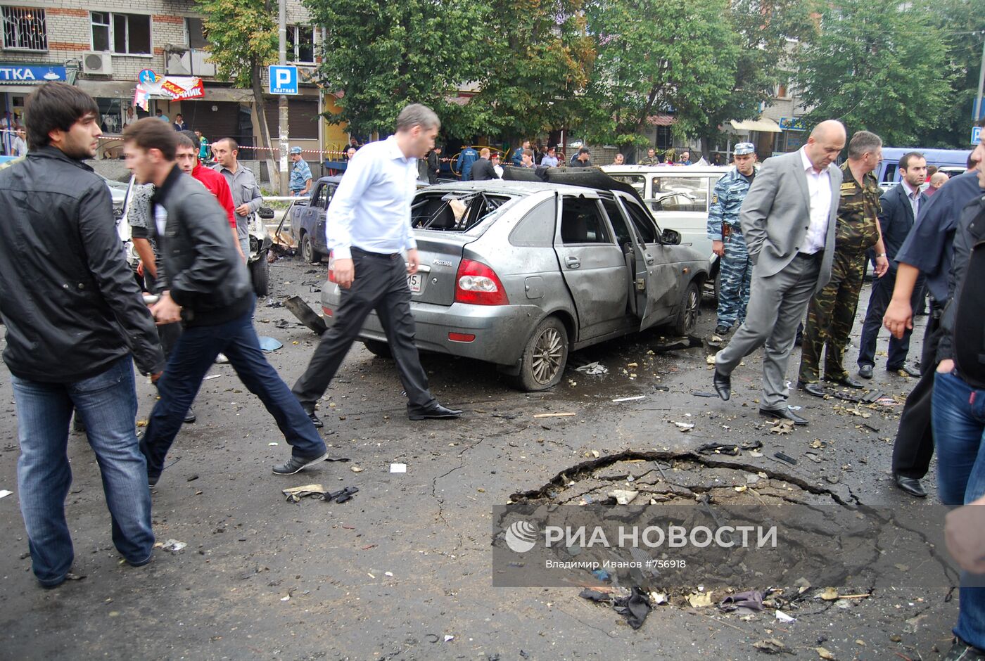 Взрыв возле центрального рынка во Владикавказе