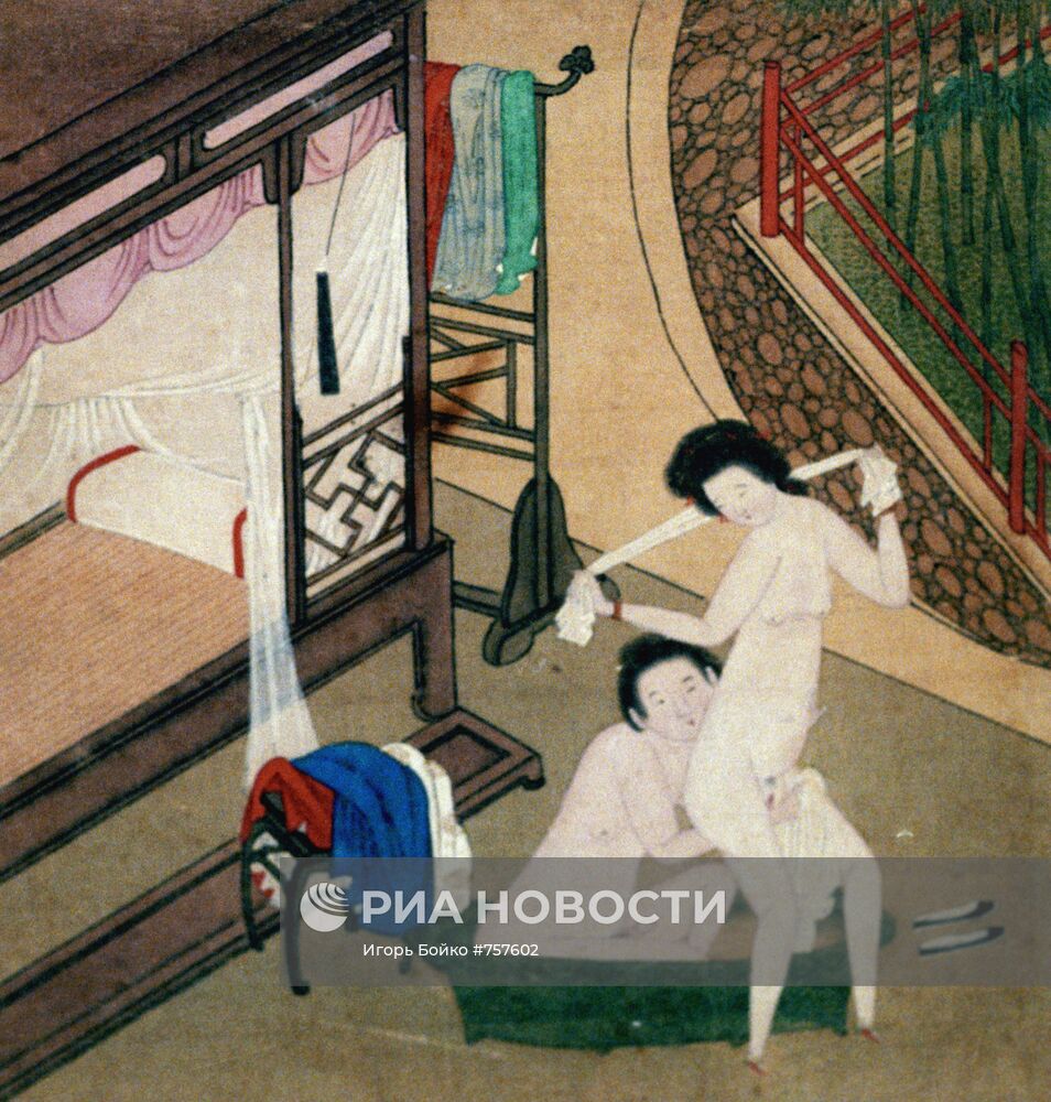 Китайская акварель на шелке