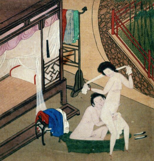 Китайская акварель на шелке