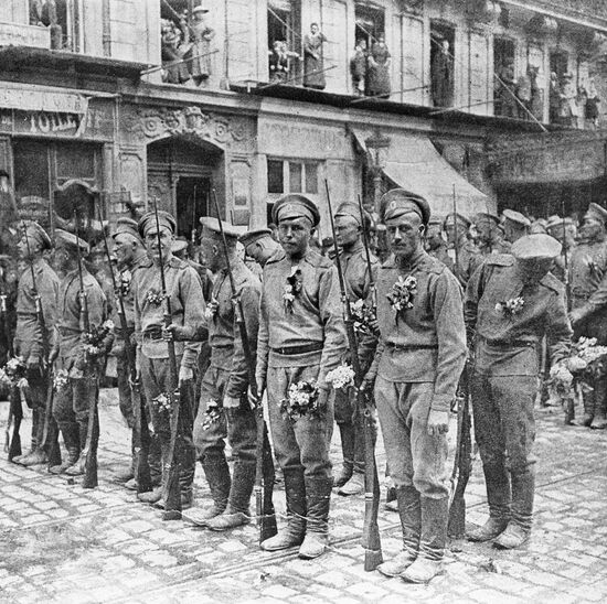 Русские солдаты во Франции