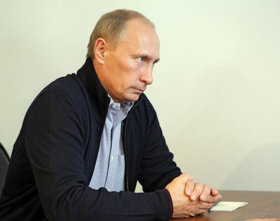 Встреча Владимира Путина с Владимиром Виноградовым