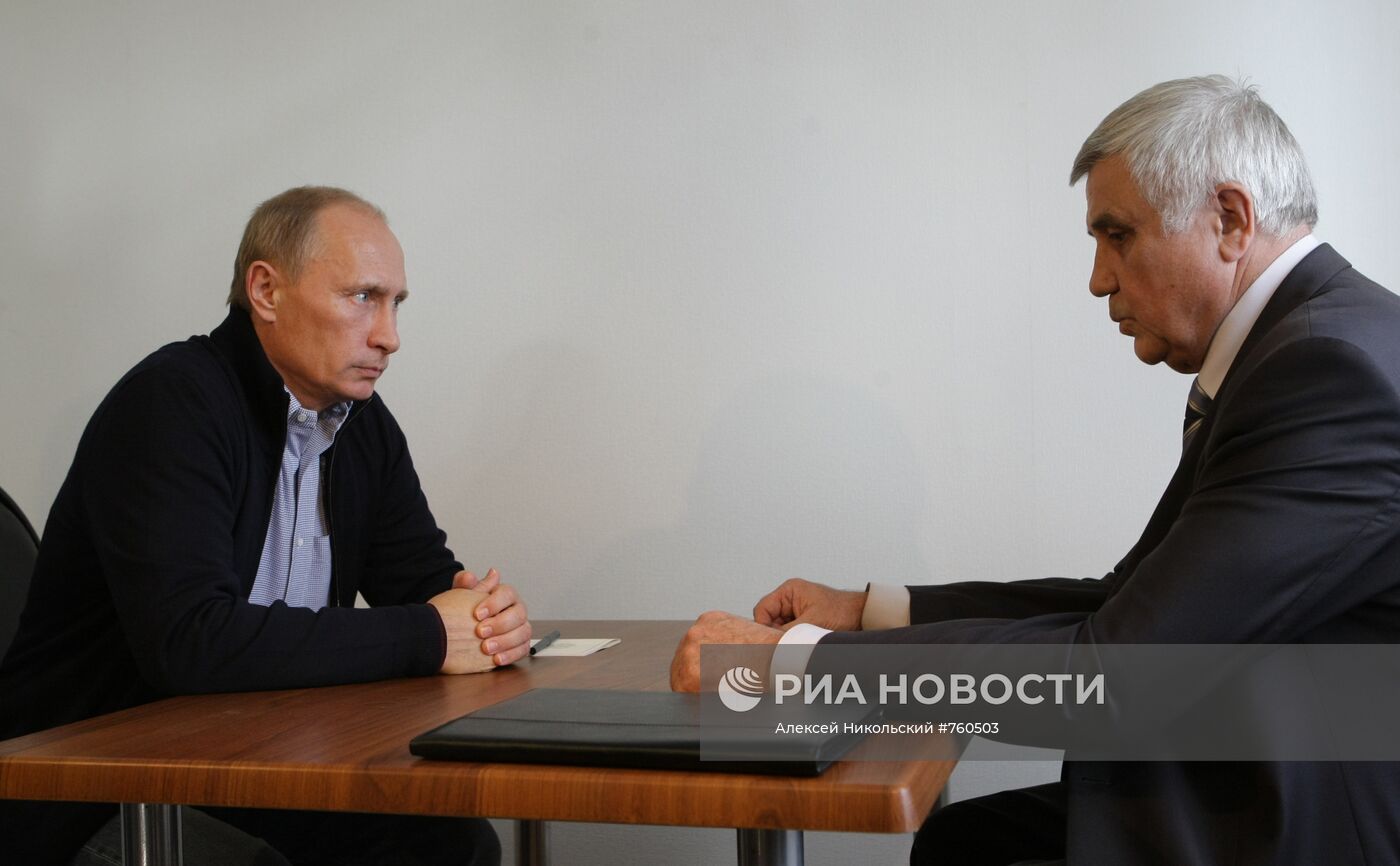 Встреча Владимира Путина с Владимиром Виноградовым