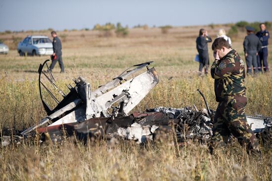 Обломки спортивного самолета Як- 52