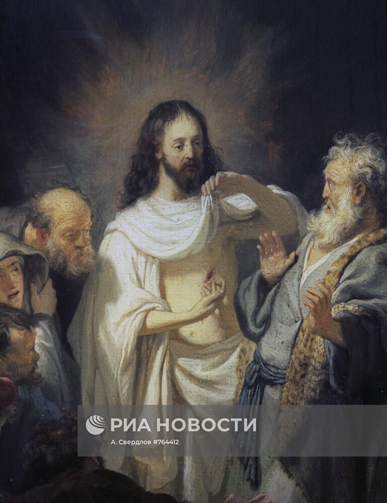 Репродукция картины "Неверие апостола Фомы"