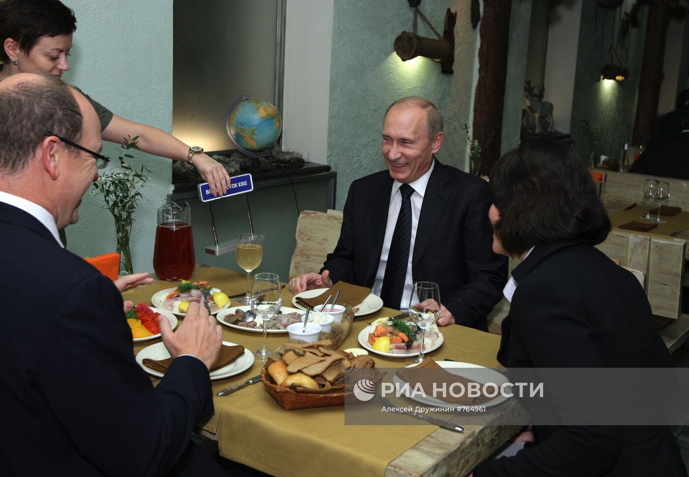 В.Путин и принц Альбер