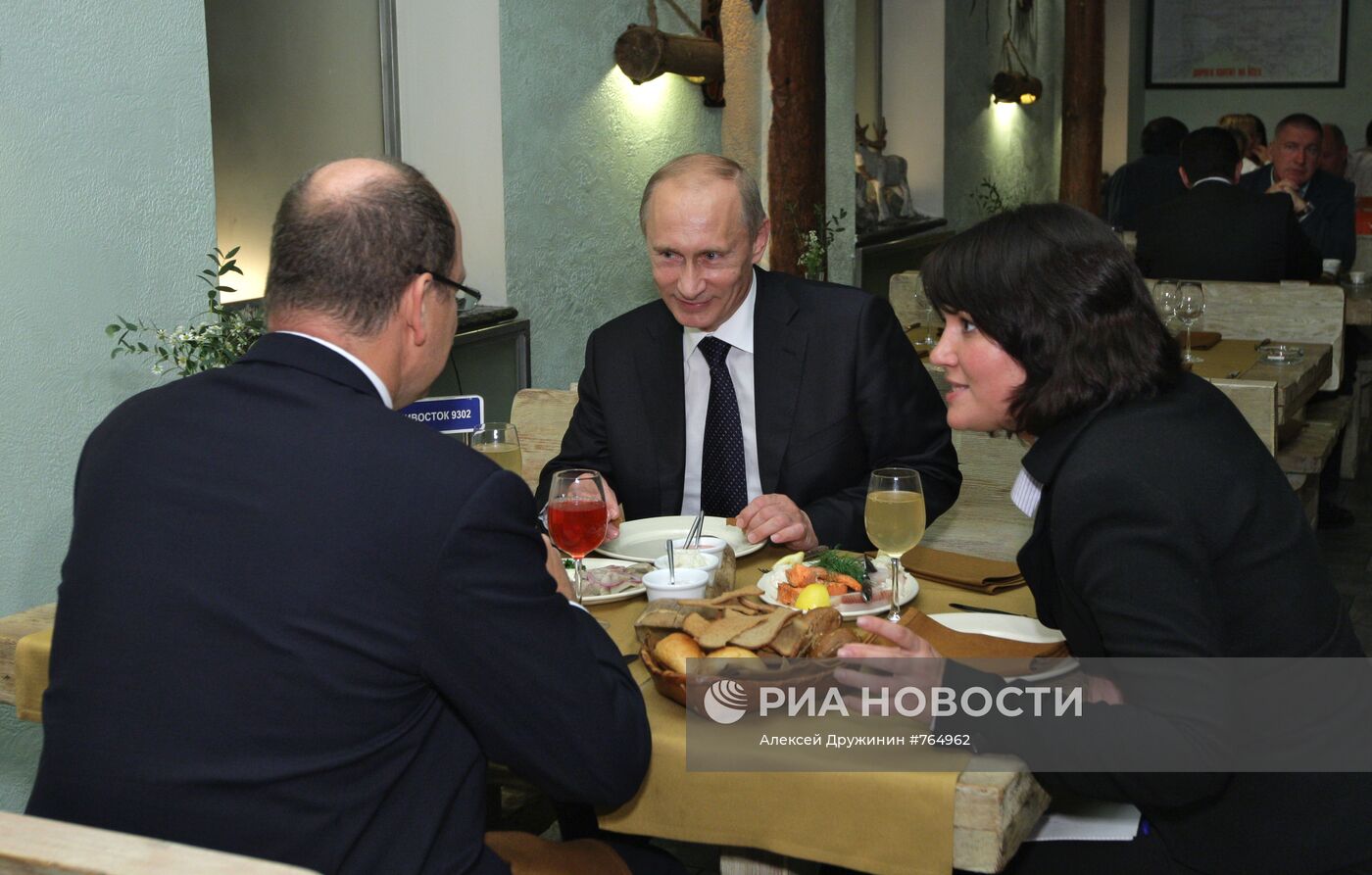 В.Путин и принц Альбер
