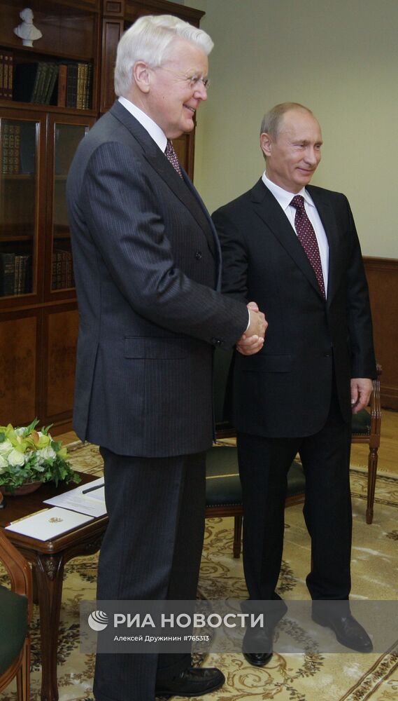 Встреча Владимира Путина и Олавура Рагнара Гримссона