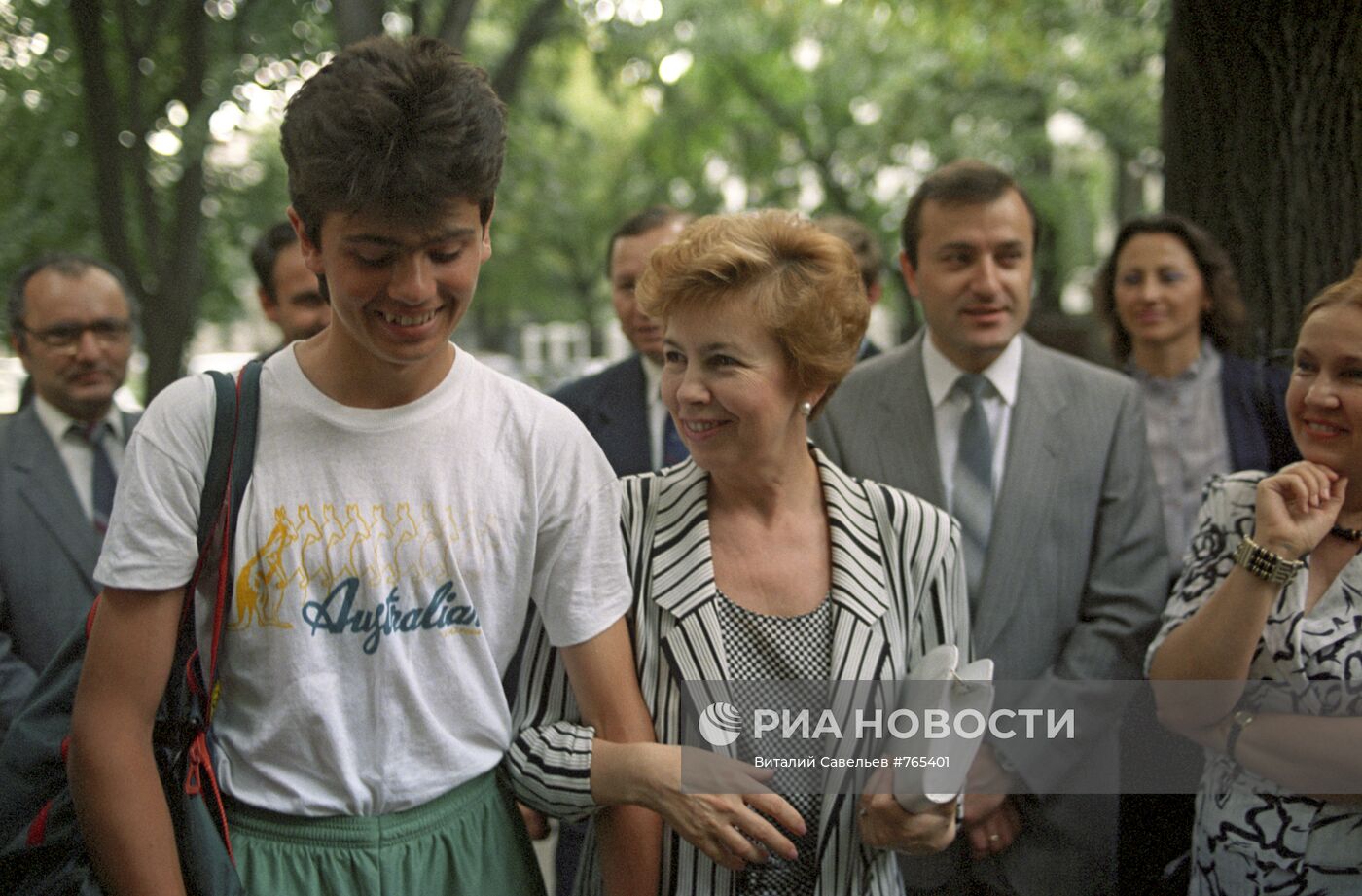 Р.М. Горбачева с румынскими школьниками