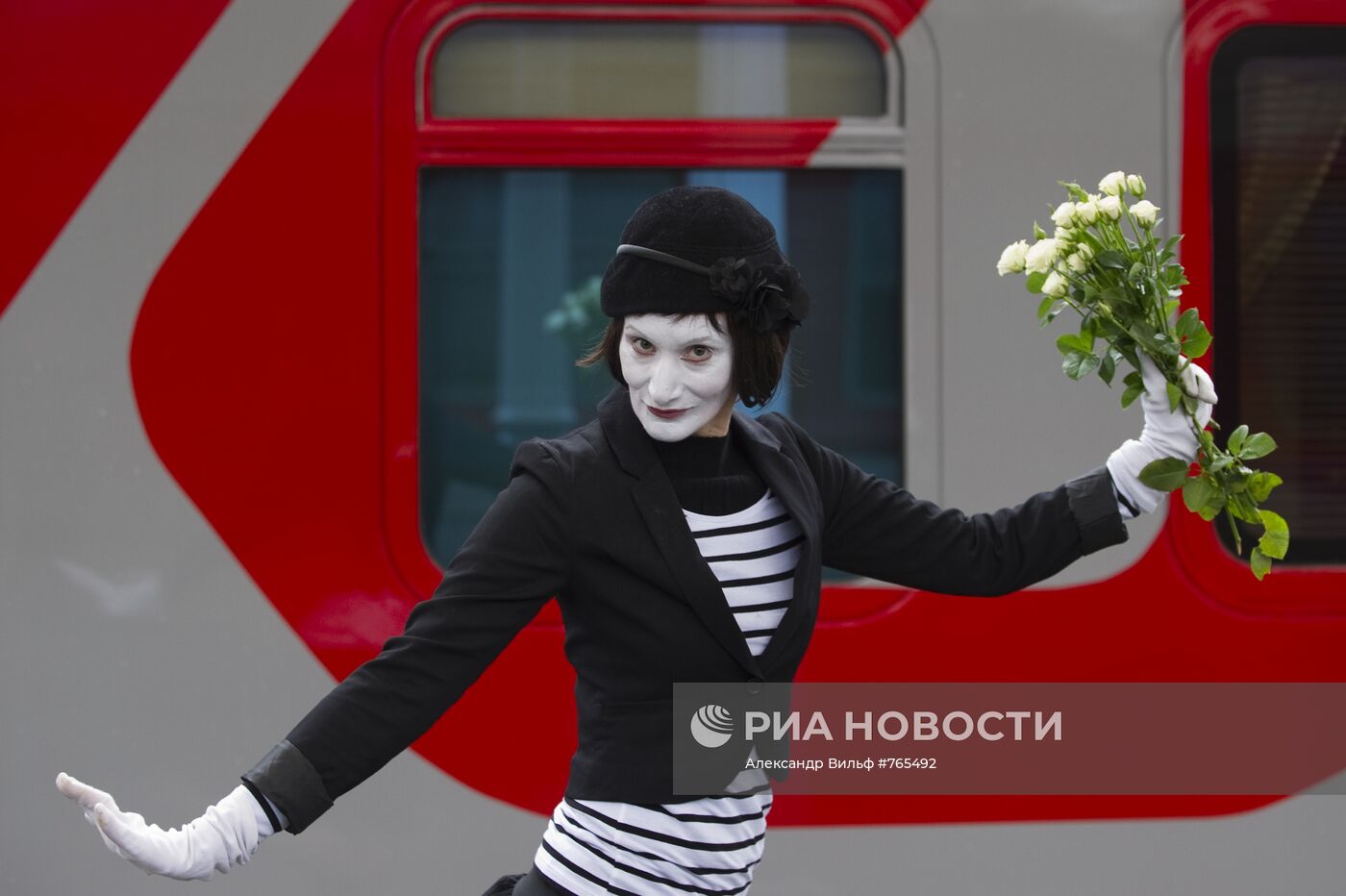 Отправление первого поезда РЖД "Москва - Ницца"