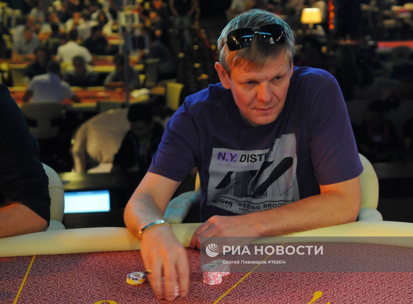 Участник Первого Российского турнира по покеру