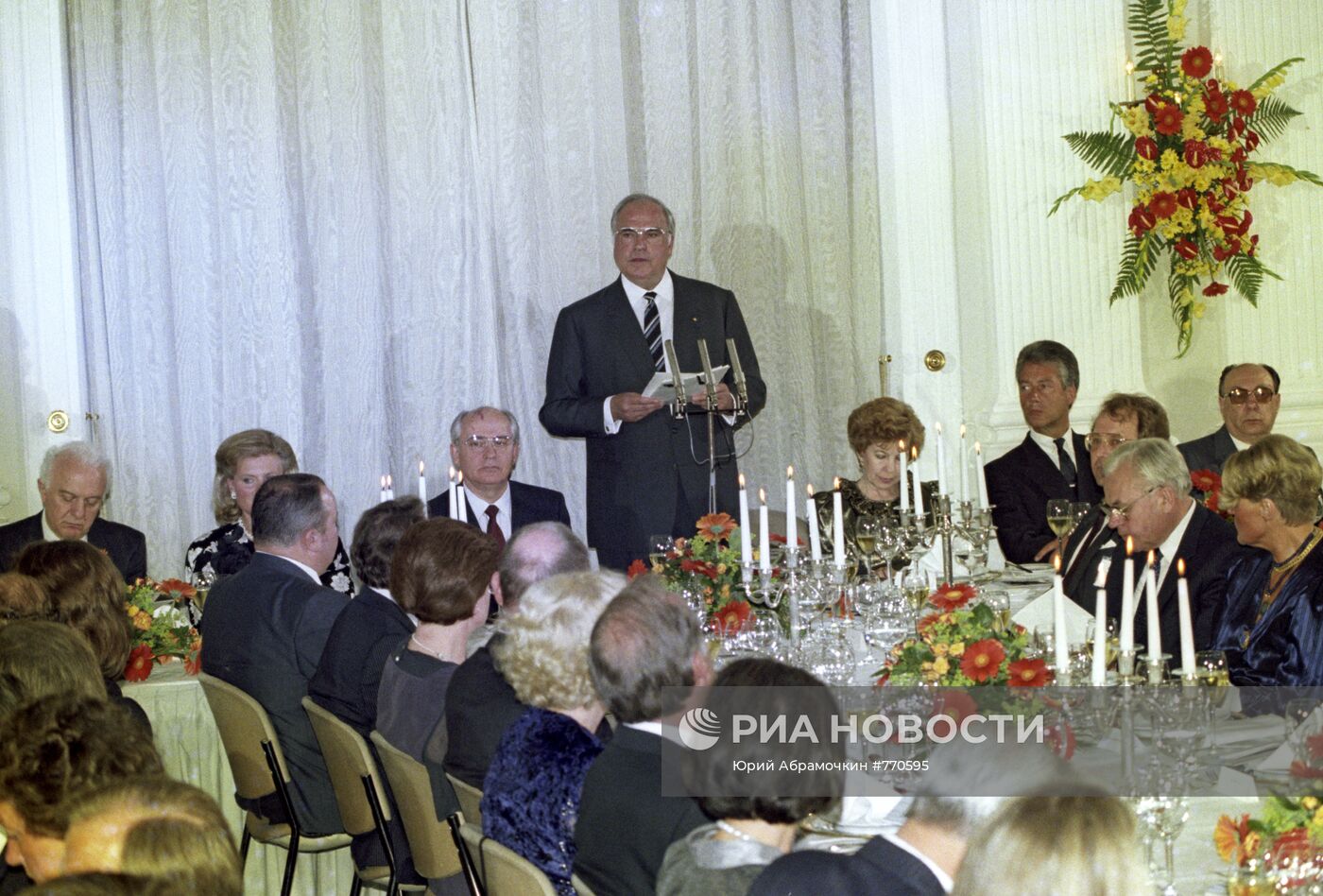 Прием в честь Михаила Горбачева и его супруги Раисы Горбачевой