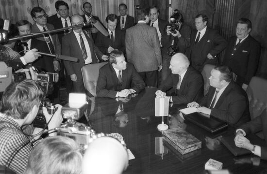 Эдуард Шеварнадзе и Франц Враницкий