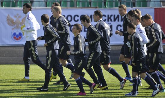Открытая тренировка сборной России по футболу