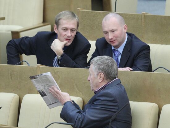 Владимир Жириновский, Максим Рохмистров, Игорь Лебедев