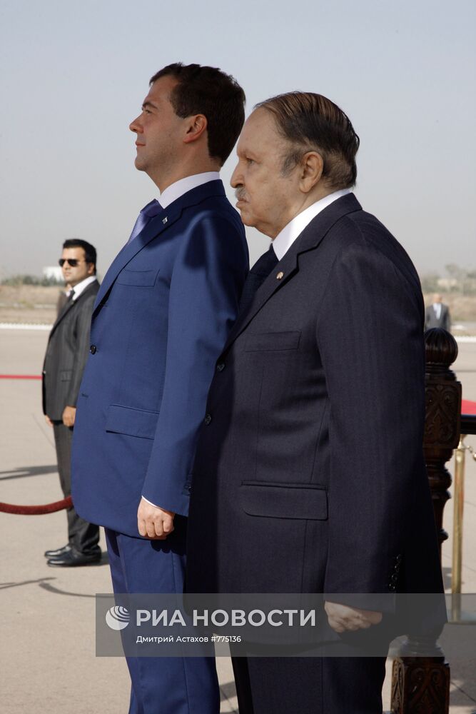 Официальный визит Дмитрия Медведева в Алжир