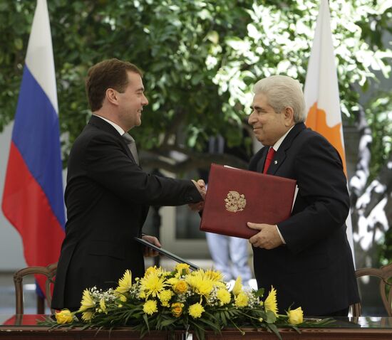 Официальный визит Д.Медведева в Республику Кипр