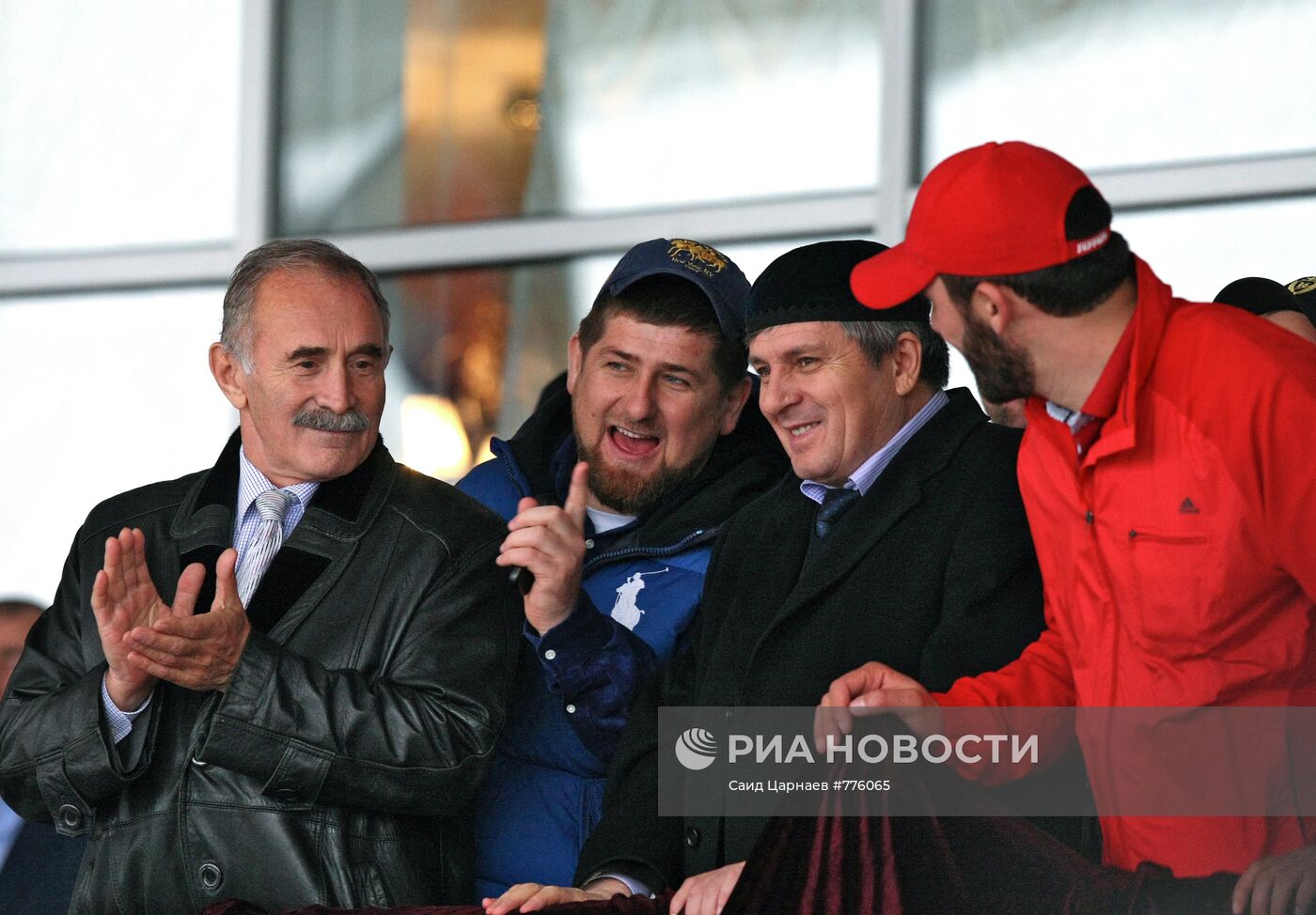 Рамзан Кадыров на скачках в честь Дня рождения В.В.Путина