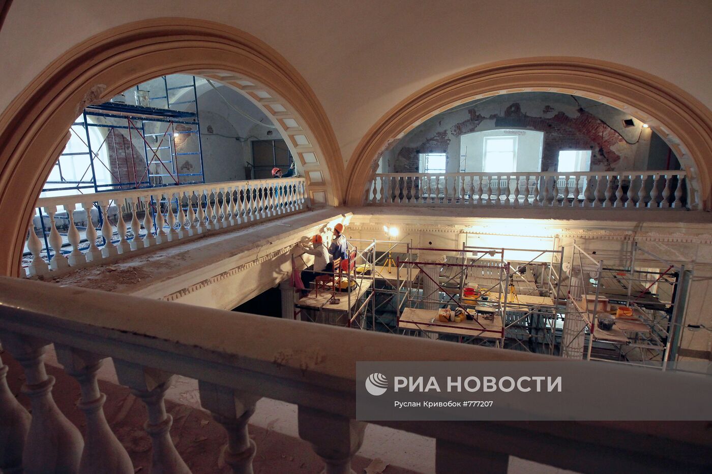 Реставрационные работы в Большом зале Московской консерватории