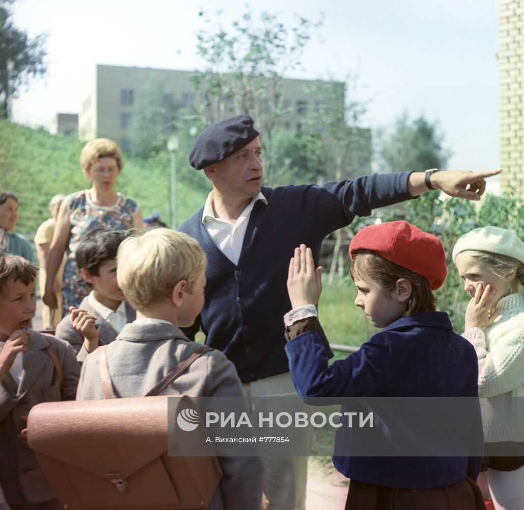 Съемочная площадка фильма "Внимание, черепаха!"