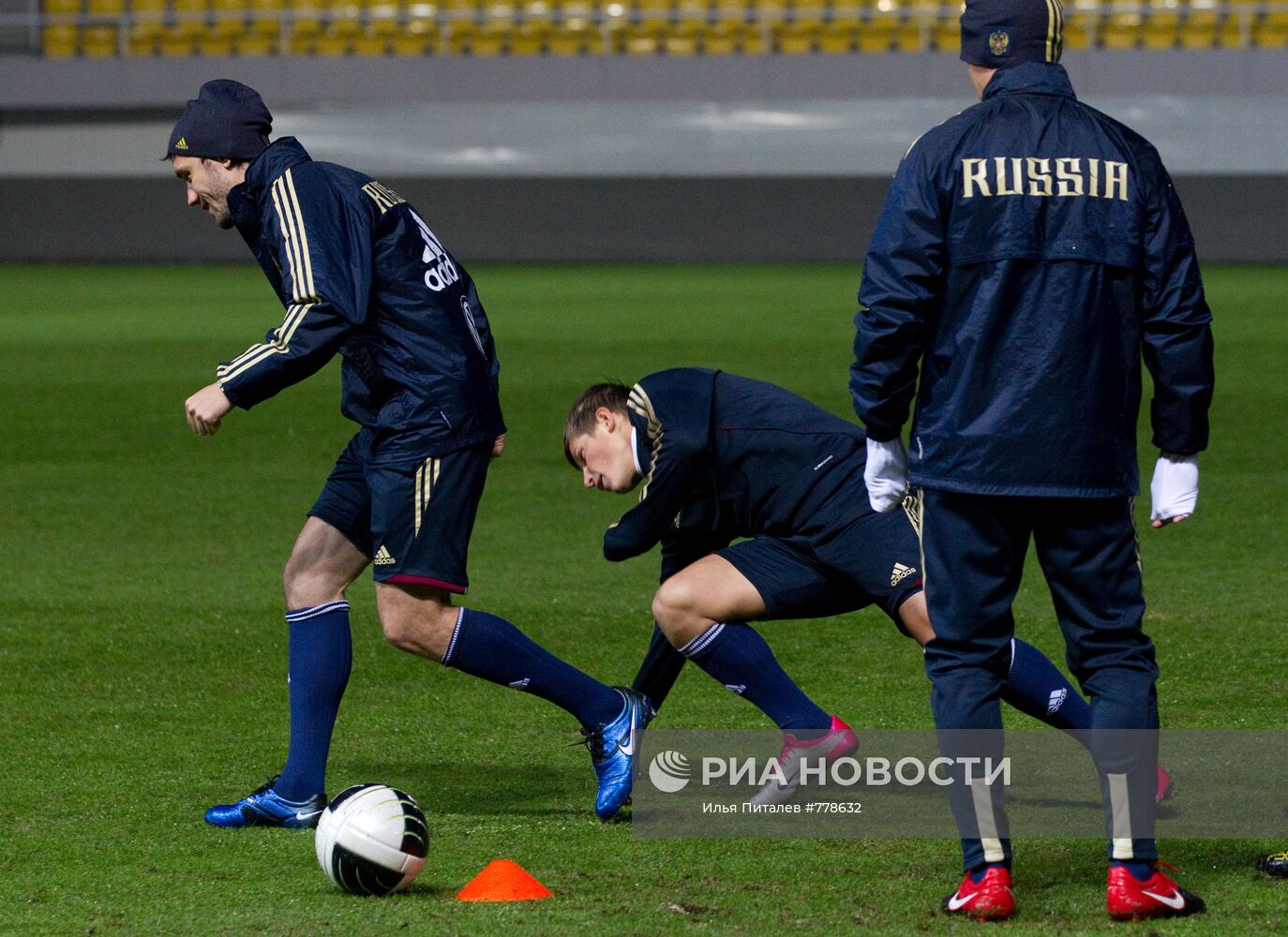 Открытая тренировка сборной России по футболу