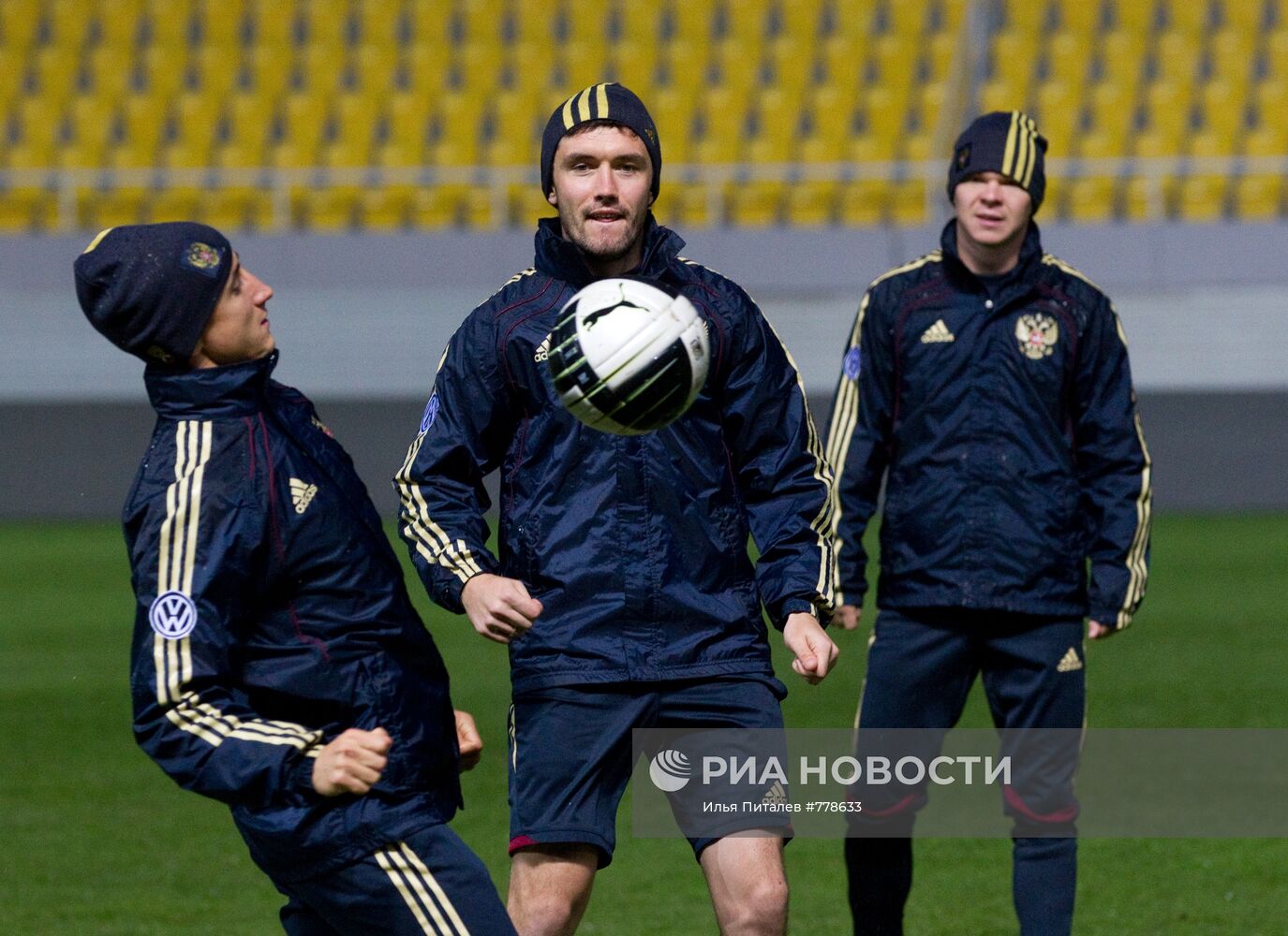 Открытая тренировка сборной России по футболу