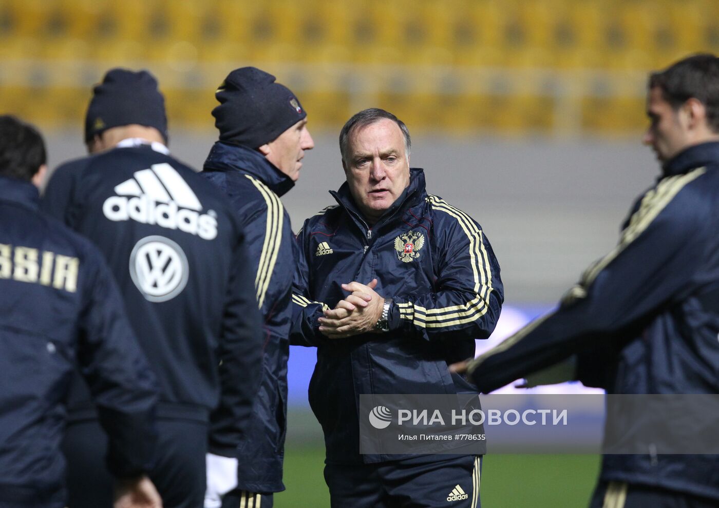 Открытая тренировка сборной России по футболу