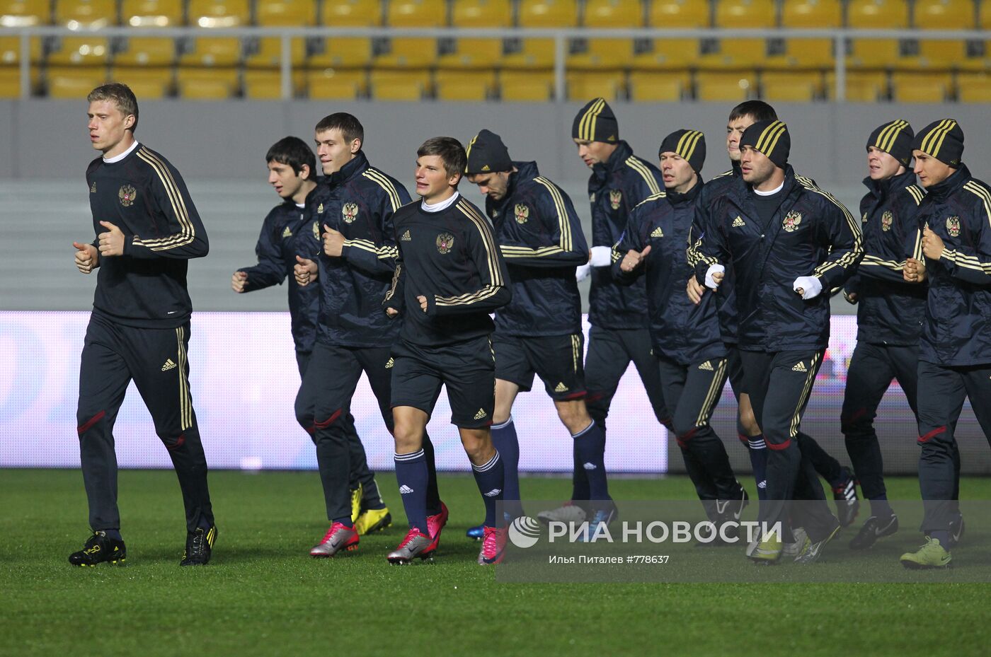Открытая тренировка сборной России по футболу