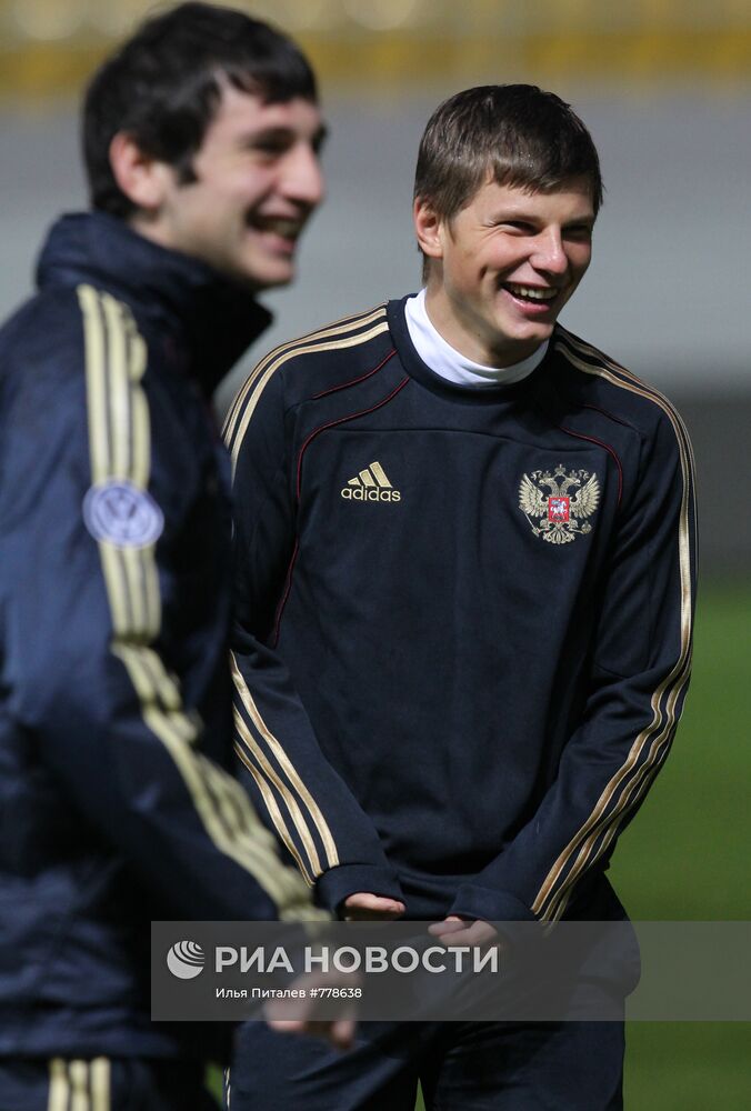 Открытая тренировка сборной России по футболу