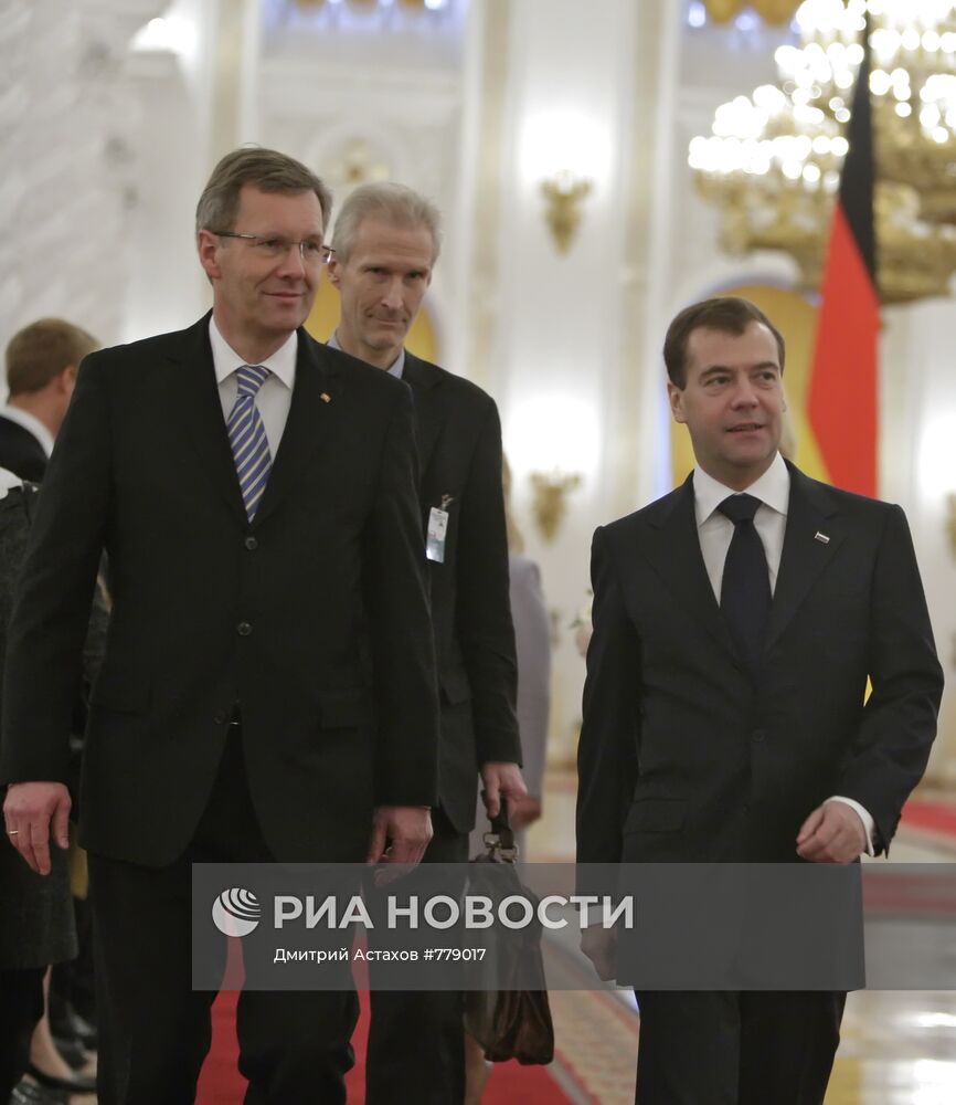 Д.Медведев принял в Кремле К.Вульфа