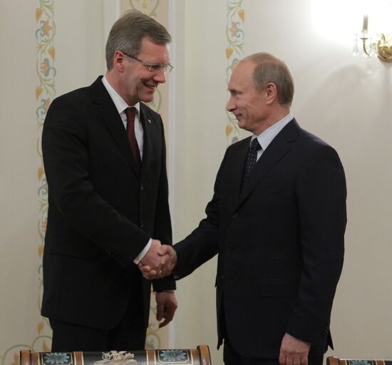 Встреча Владимира Путина с Кристианом Вульфом
