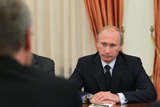 Встреча Владимира Путина с Кристианом Вульфом
