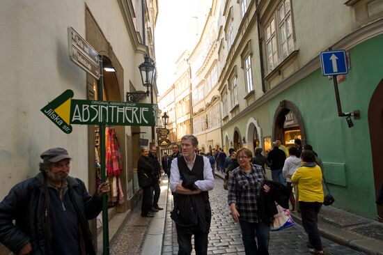 На одной из улиц Праги