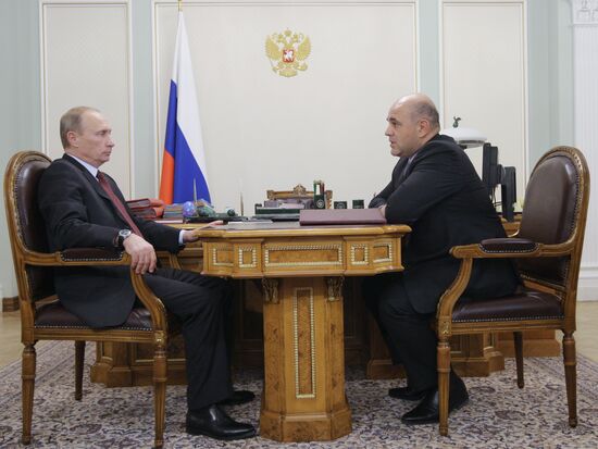 Владимир Путин провел рабочую встречу с Михаилом Мишустиным