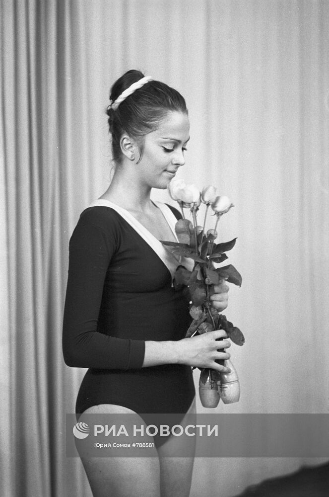 Советская гимнастка Ирина Дерюгина