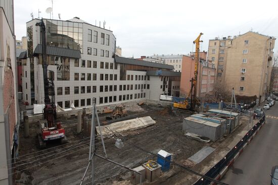 Строительство отеля в Малом Козихинском переулке остановлено