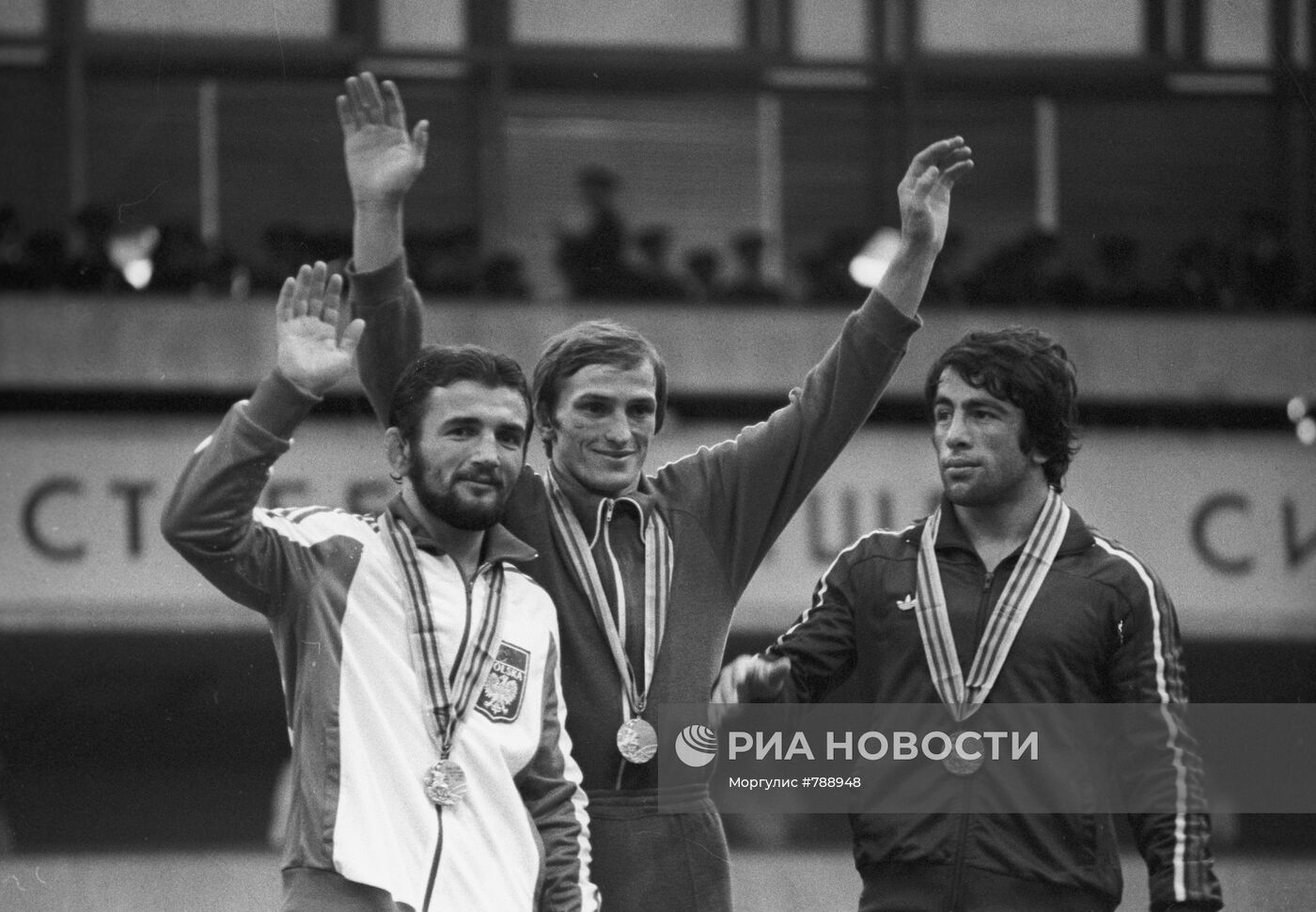 Чемпионы по вольной борьбе XXII Олимпийских игр