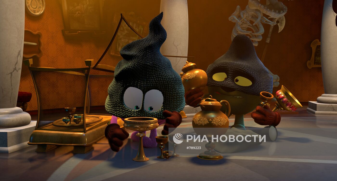 Кадр из 3D мультфильма "Смешарики"