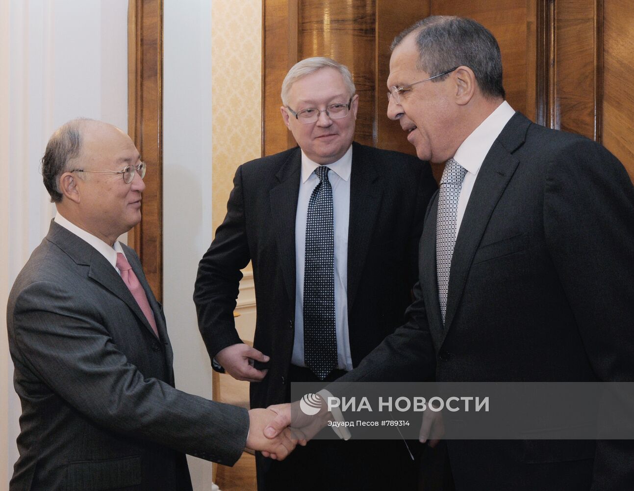 Встреча Сергея Лаврова и Юкия Амано в Москве