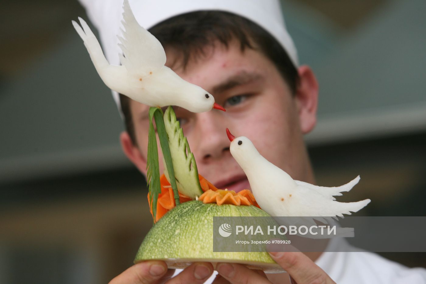 Участник конкурса поваров