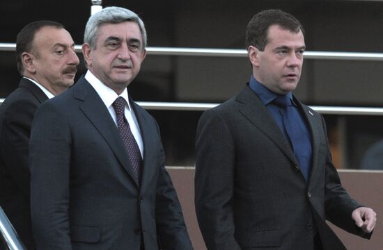 Трехсторонняя встреча президентов России, Азербайджана и Армении