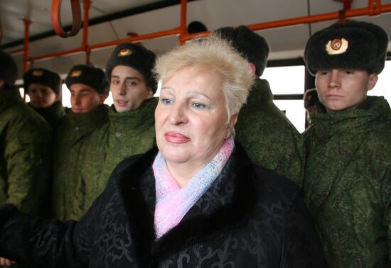 Группа призывников прибыла в Калининград